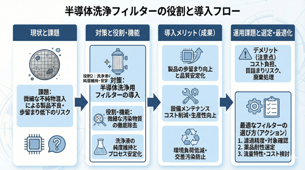 半導体洗浄フィルターの役割と導入フロー